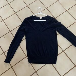 Women's navy V-Neck Sweater